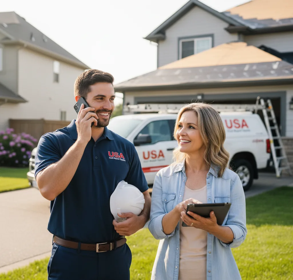 USA Roof Repair Experts customer support in Vida